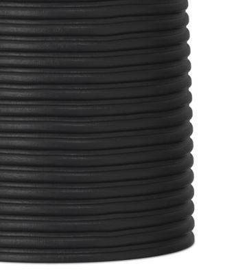 Boyd 13" Mango Wood Solid Ribbed Accent Table