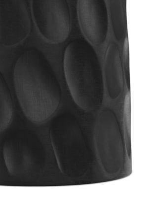 Boyd 13" Mango Wood Solid V-Chisel Accent Table