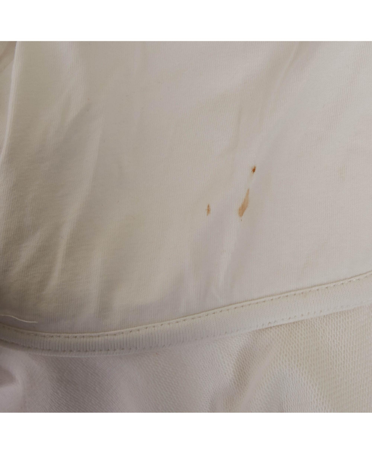 Pre-Owned Moschino Women's White Logo Print Cotton Knit Zip-Up Hoodie Jacket