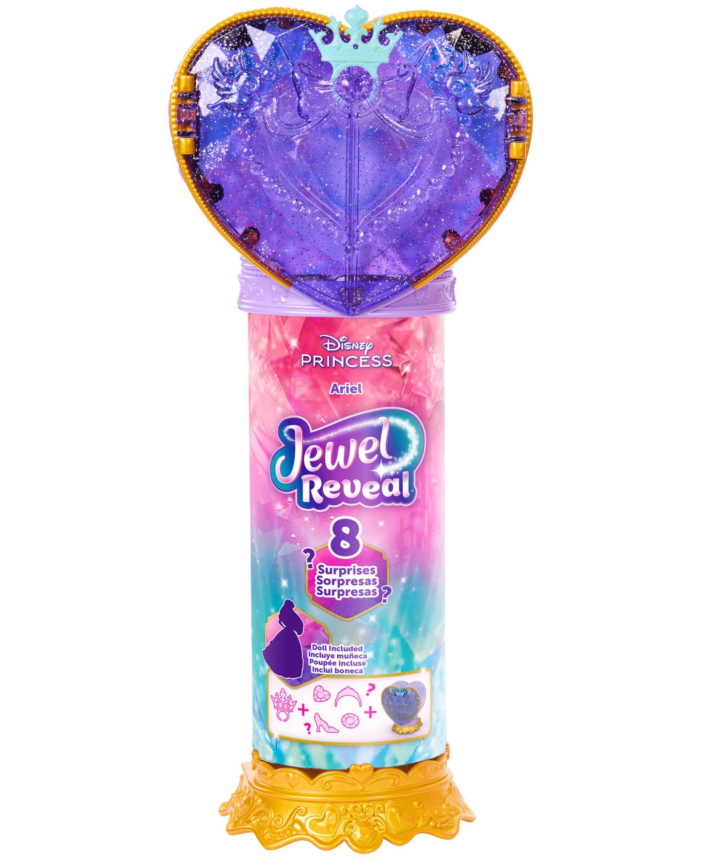 Детская кукла Disney Princess Jewel Reveal Ariel Fashion Doll — фото 6