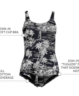 Women's Tugless Low Leg One Piece Swimsuit