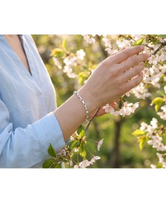 4.5MM Solid Heavy Sterling Silver 6 Sided Bar Forzata Chain Link Bracelet 8 Inch