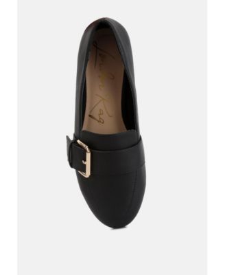 Women saskia pin buckle detail loafers