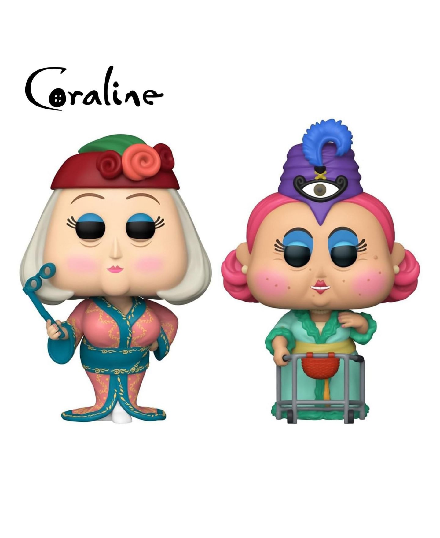 Детские фигурки Funko Pop! Coraline Spink and Forcible 3.75" 2-Piece Vinyl Figure Set, Ages 3+ — фото 2