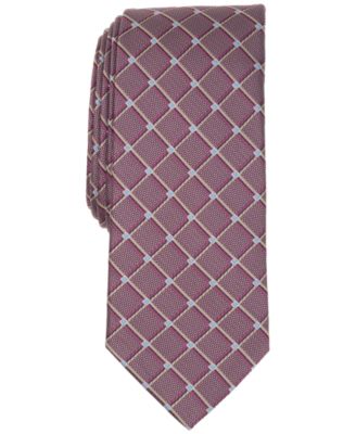 Men's Banks Geometric Pattern Slim Tie