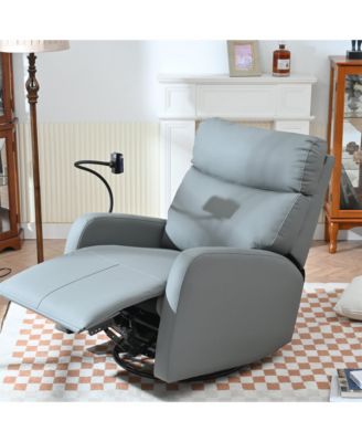 360° Swivel Recliner Chair with Footrest - Overstuffed Rocker Glider,Living Room Recliner