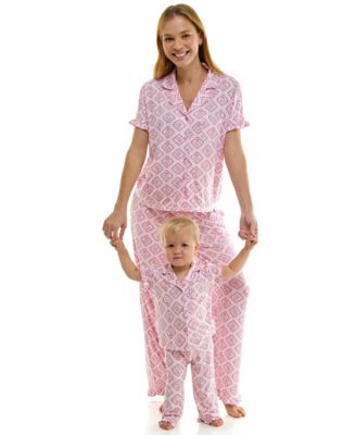 Sincerely Jules Mommy & Me Notch Collar Shirt & Pants, 2-Piece Set