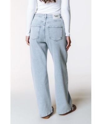 Women's Gaias CR Logo High Rise Straight Leg Denim Pants