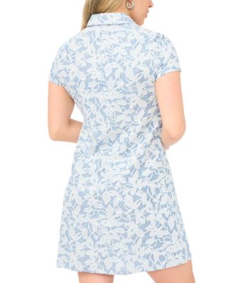 Petite Collared Neck Pull-On Dress