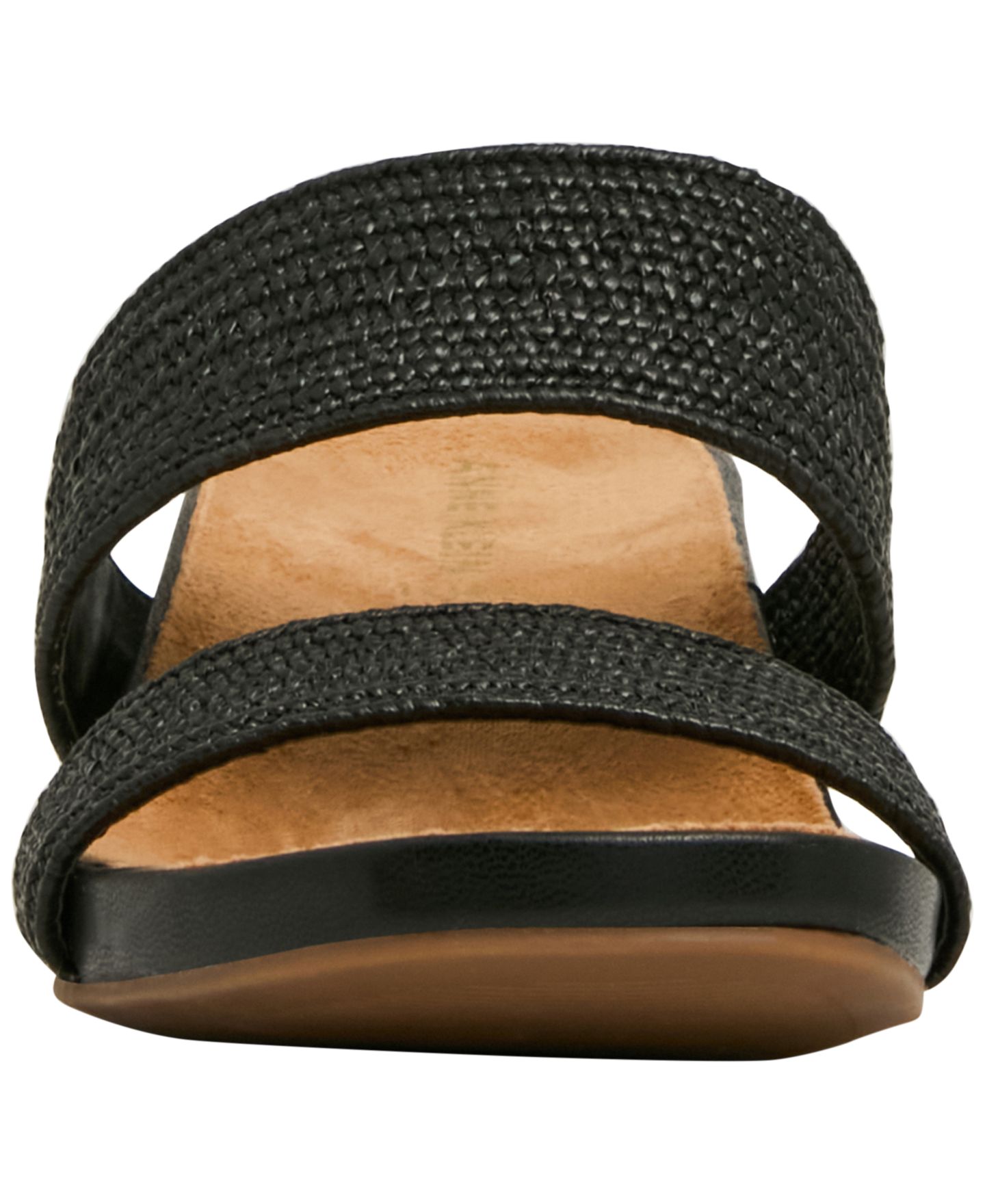Женские сандалии Anne Klein Kapricorn Double Band Wedge, цвет: Чёрный — фото 6