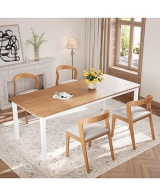 Kitchen Table 79 inch Large Industrial Dining Room Table for Dining Room, Home Office, Living Room