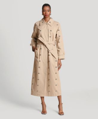 Women's Studded Belted Trench