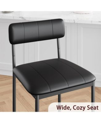 Kitchen Table Bar Stools Set of 2 Kitchen Bar Stools for Dining Room, Home Office, Living Room