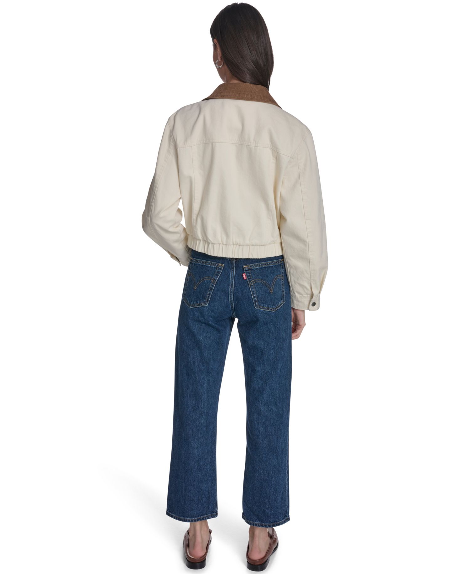 Women's Zip-Front Laydown Collar Coat
