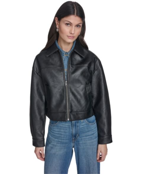 Женские куртки Levi's Laydown Collar Zip-Front Jacket