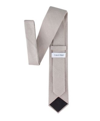 Men's Textured Solid Silk & Linen Tie