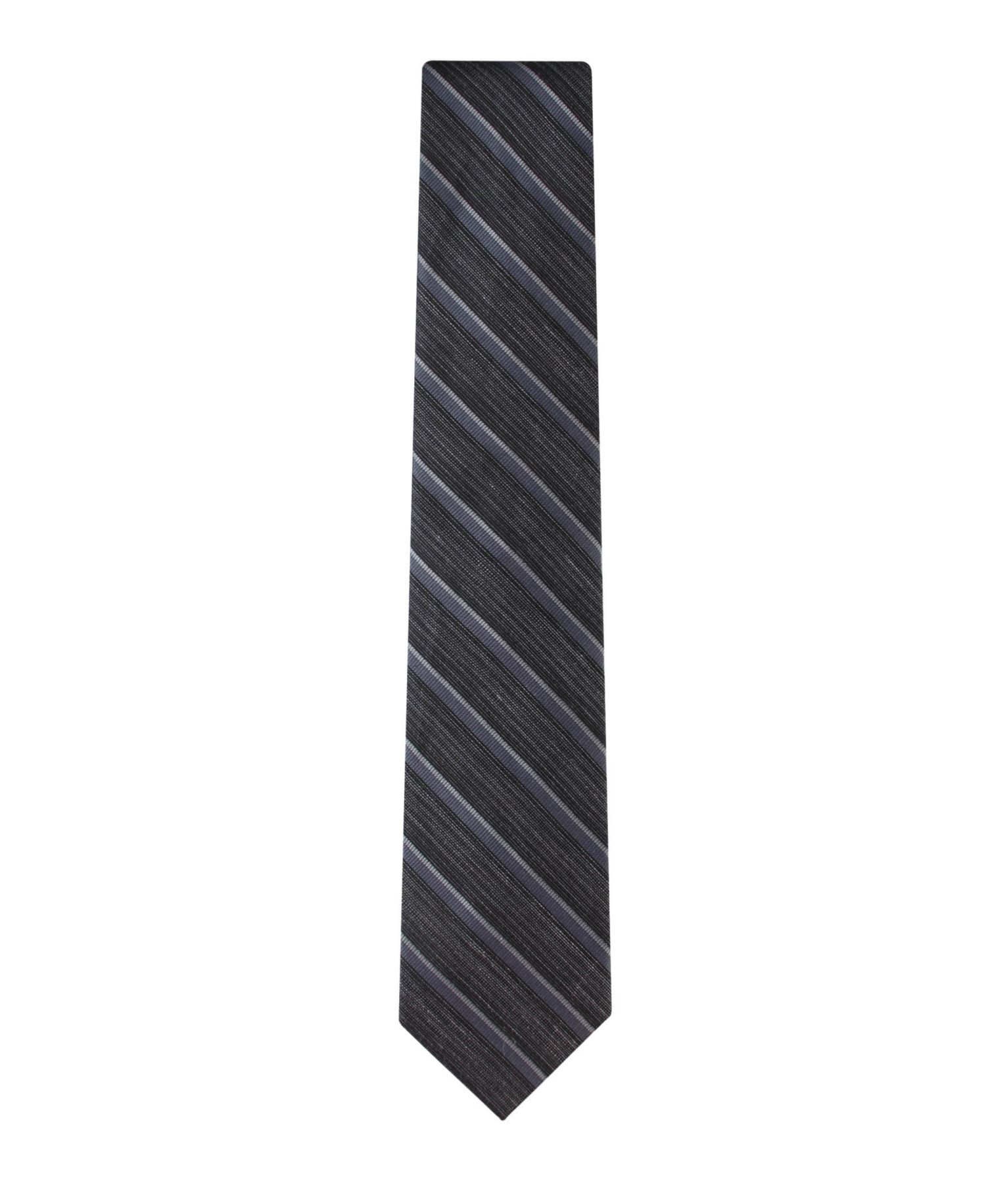 Men's Silk & Linen Blend Striped Tie