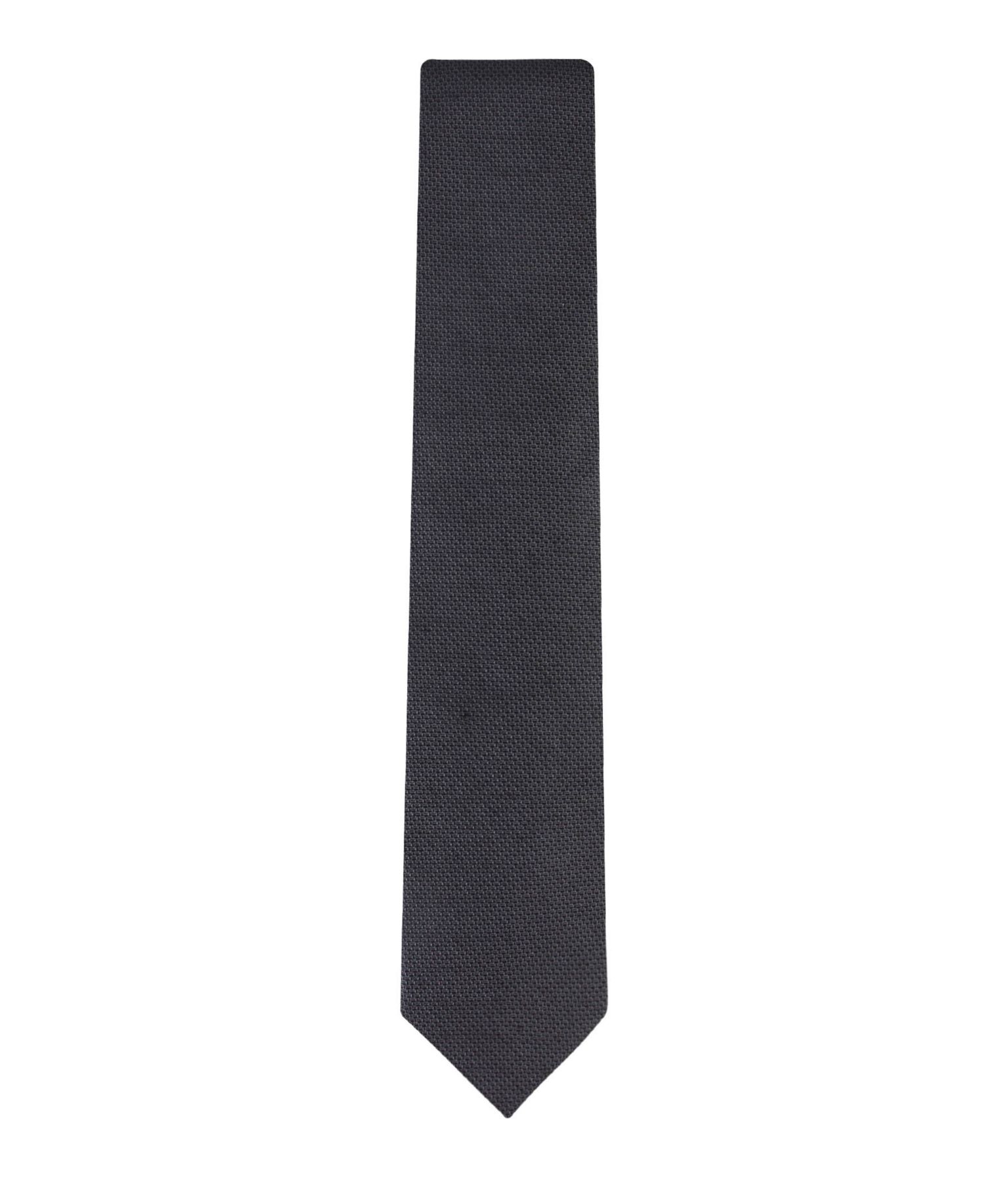 Men's Textured Solid Silk & Linen Blend Tie
