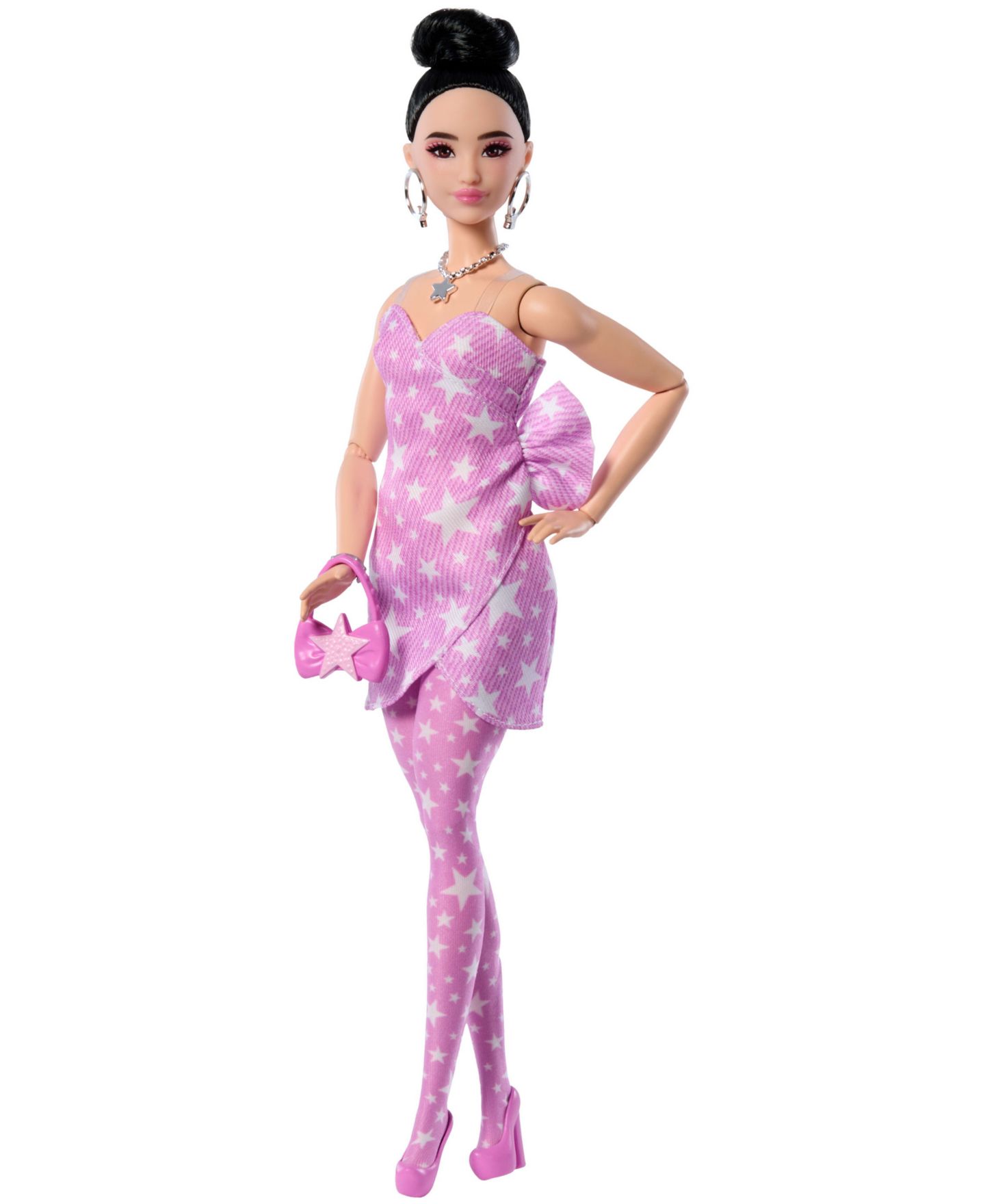 Детская кукла Barbie Deluxe Style 11" Star-Print Fashion Doll, Ages 4+ — фото 1