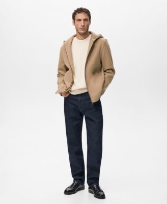 Men's Hood Wool Jacket