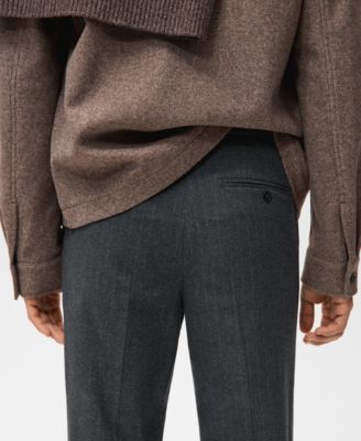 Men's Slim-Fit Flannel Pants