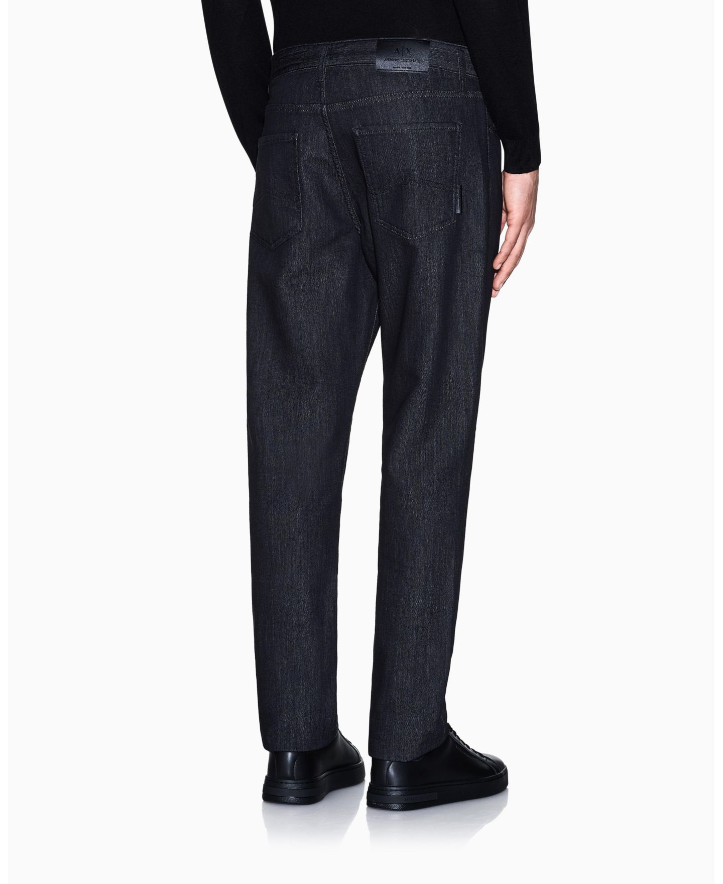 Мужские джинсы A|X Armani Exchange J14 Slim Gold Splatter, цвет: Синий джинсовый — фото 8