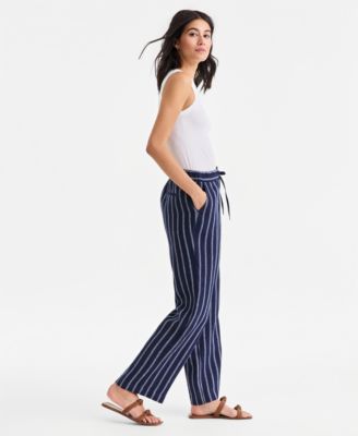 Women's 100% Linen Drawstring Pants