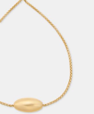 Gold-Tone Puffy Pear Slider Bracelet