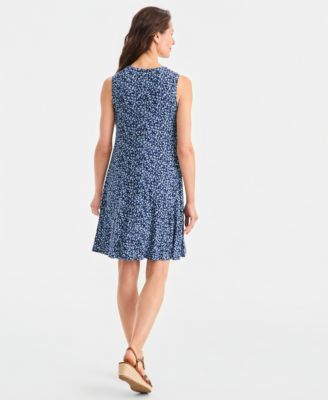 Women's Printed Sleeveless Knit Dress