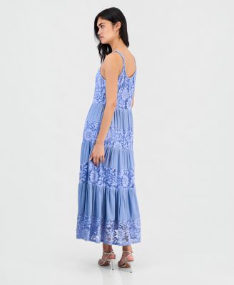 Women's Lace-Trim Maxi Dress