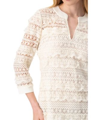 Women's Natural Lace Mini Dress