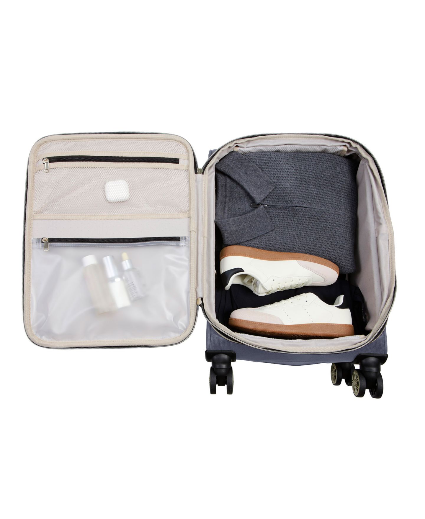 Чемодан Kenneth Cole Reaction Lexington Large Expandable Softside Check-In Spinner, цвет: Синий — фото 13