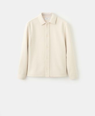 Men's Buttons Wool Overshirt