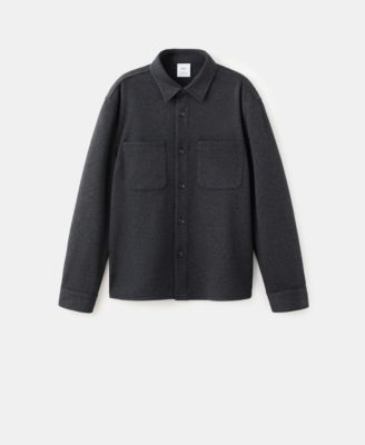 Men's Pockets Flannel Overshirt