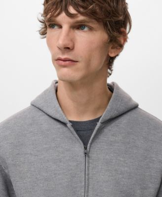 Men's Textured Hooded Sweatshirt