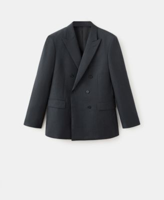 Men's Turin Wool Double-Breasted Suit Jacket