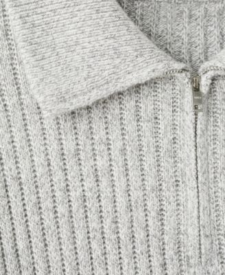 Men's Wool-Blend Zipper Sweater