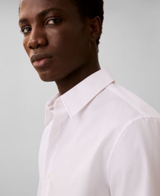 Men's Stretch Striped Slim-Fit Dress Shirt