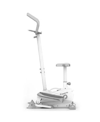 Mini Elliptical Machine with Seat, 3-Level Incline, & LED Display