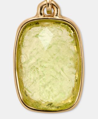 Cushion-Cut Stone Drop Earrings