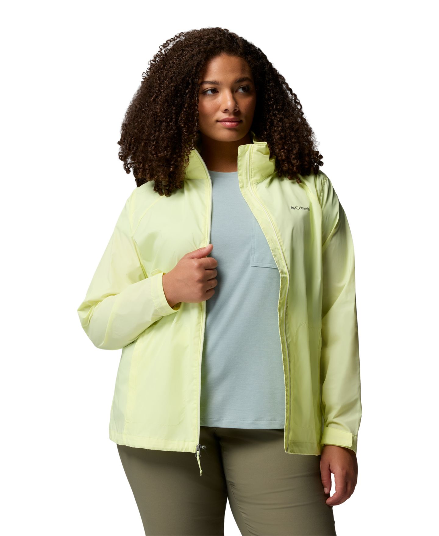 Женская куртка Columbia Plus Switchback IV Lightweight Rain Shell, цвет: Мглистый — фото 2