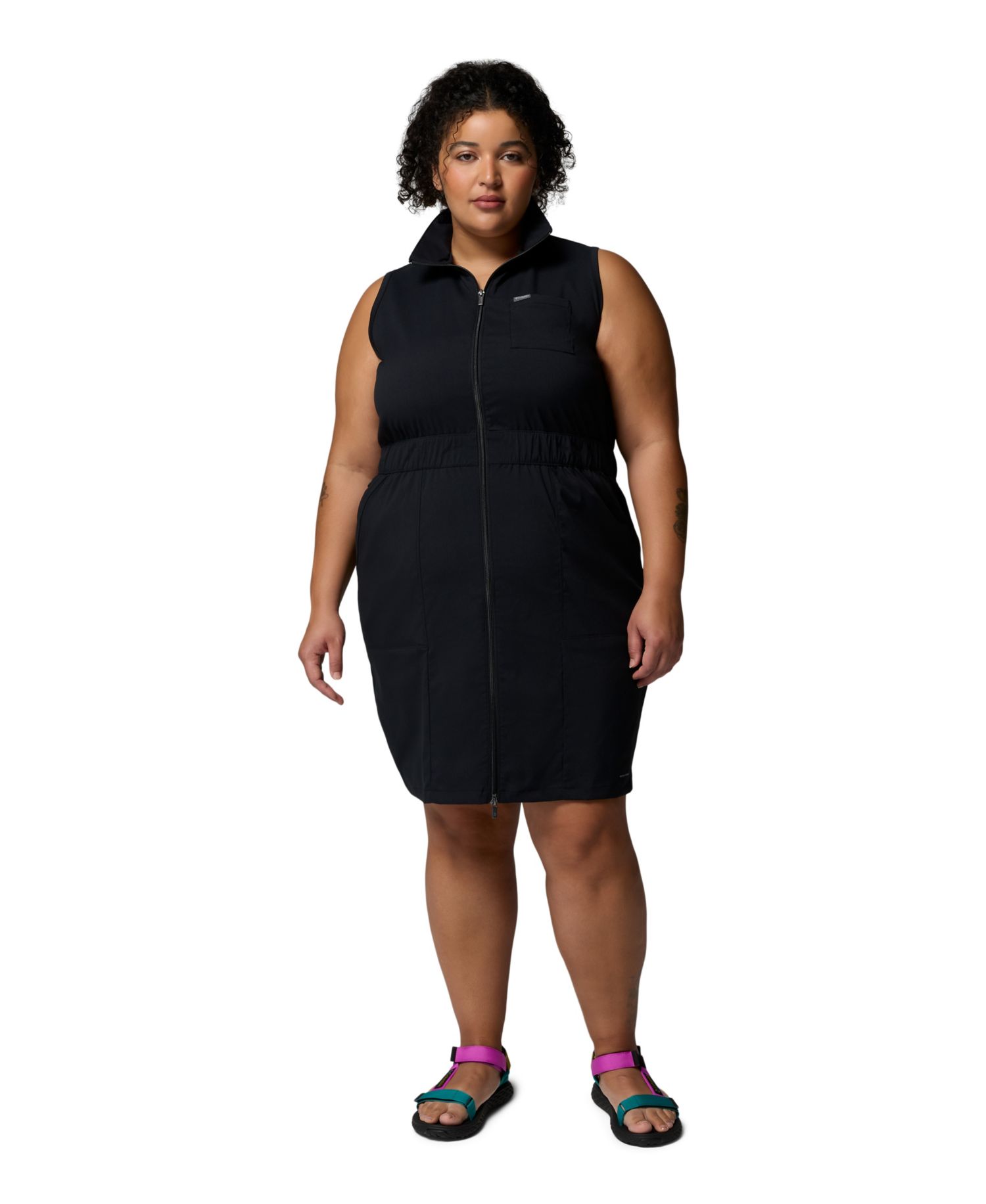 Plus Size Leslie Falls Collared Active Dress