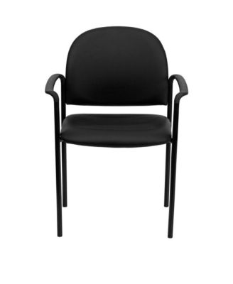 Comfort Stackable Steel Side Reception Chair with Arms