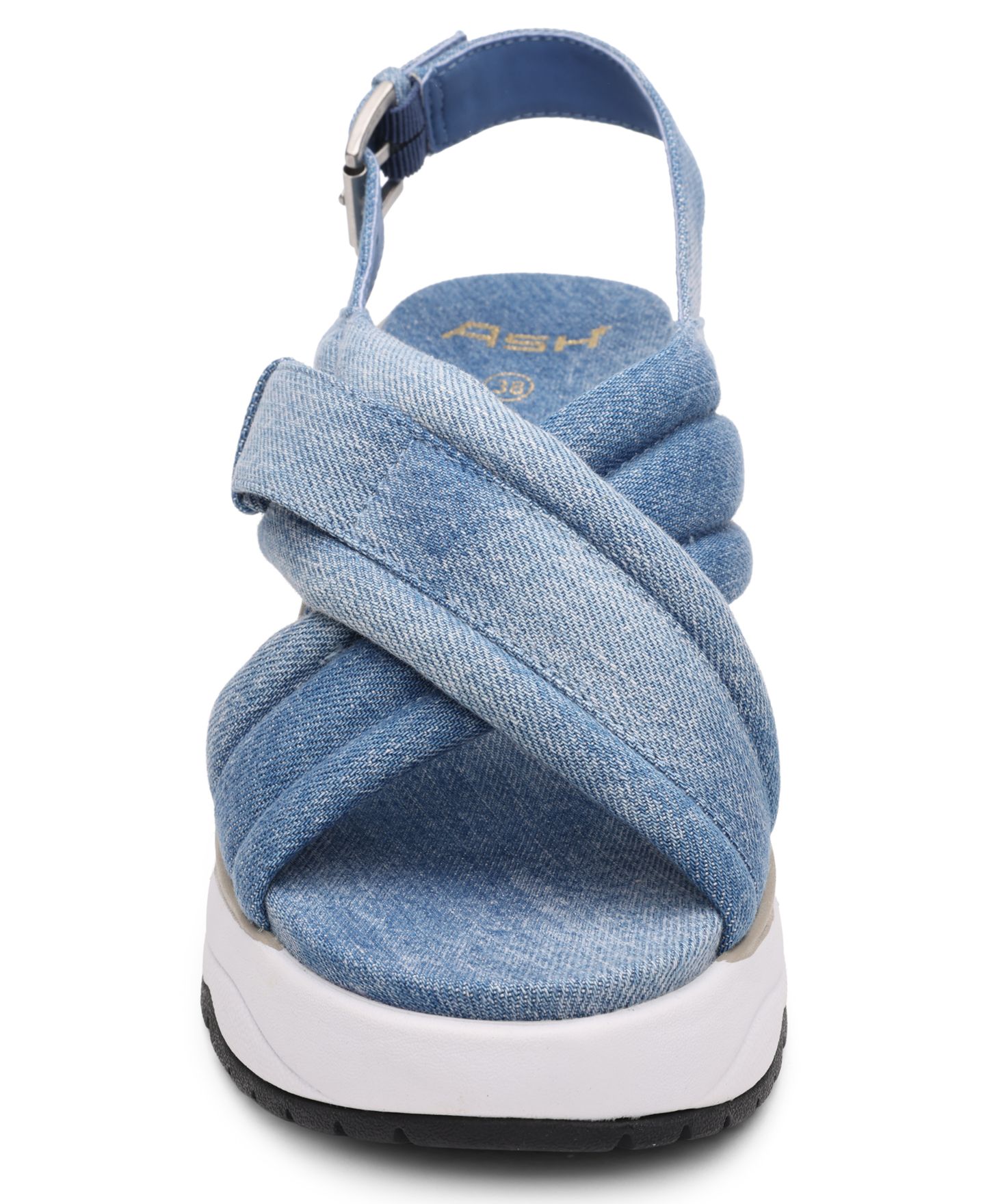 Женские сандалии ASH Delia Round Toe Wedge, цвет: Тёмный синий — фото 6
