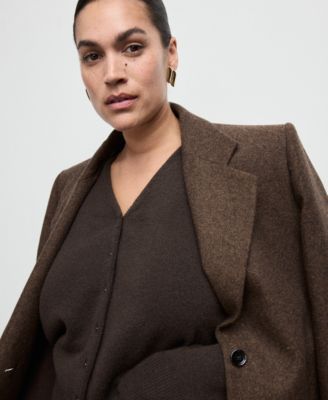 Women's V-Neck Knitted Cardigan Sweater