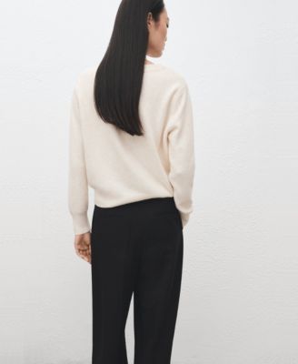 Women's V-Neck Knitted Cardigan Sweater