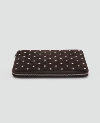 Women's Studded Leather Laptop Case