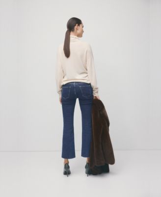 Women's Maternity Flared Cropped Jeans