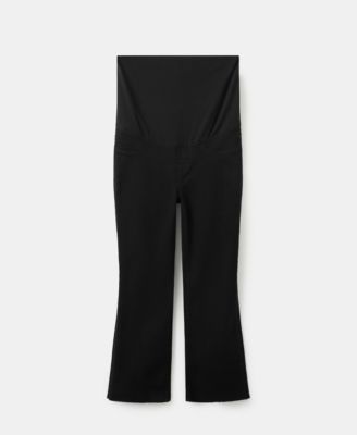 Women's Maternity Flared Cropped Jeans