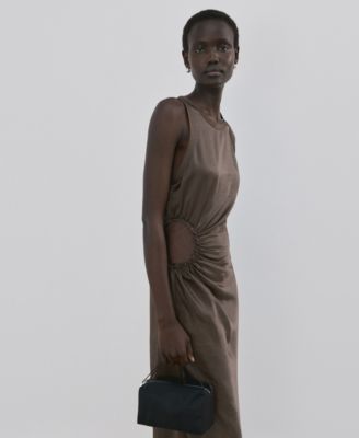 Women's Gathered Detail A-Line Dress